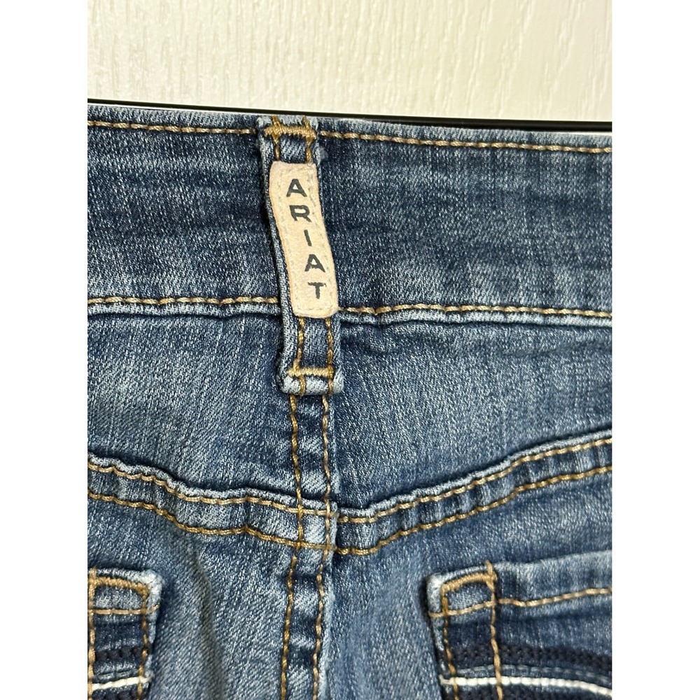 Ariat REAL Denim Perfect Rise Bootcut Jeans Dark Wash Womens 30S 30 Short - Picture 10 of 11